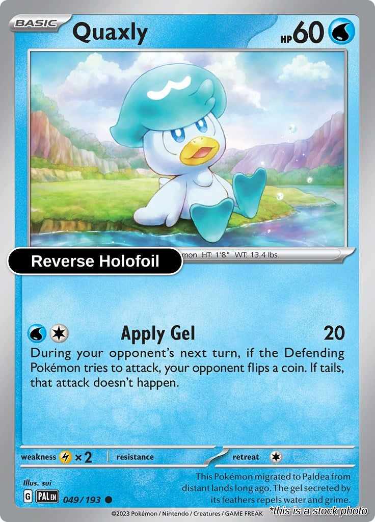 Quaxly - 049/193 - [PAL - SV02: Paldea Evolved] - Reverse Holofoil