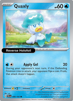 Quaxly - 049/193 - [PAL - SV02: Paldea Evolved] - Reverse Holofoil