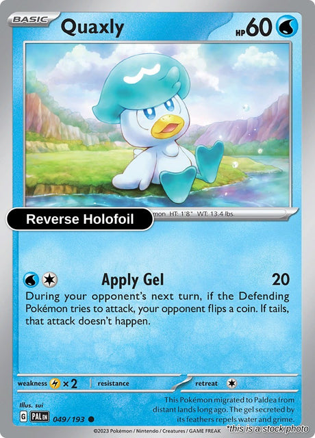 Quaxly - 049/193 - [PAL - SV02: Paldea Evolved] - Reverse Holofoil