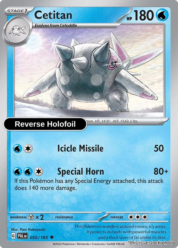 Cetitan - 055/193 - [PAL - SV02: Paldea Evolved] - Reverse Holofoil