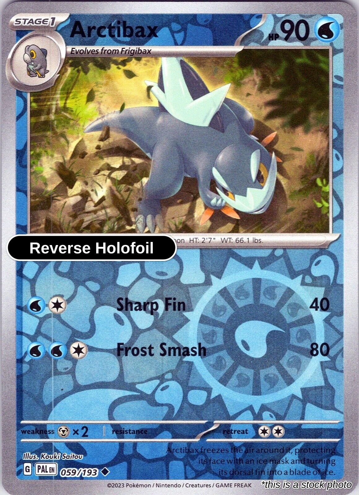 Arctibax - 059/193 - [PAL - SV02: Paldea Evolved] - Reverse Holofoil