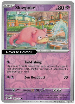 Slowpoke - 085/193 - [PAL - SV02: Paldea Evolved] - Reverse Holofoil