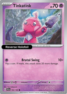 Tinkatink - 102/193 - [PAL - SV02: Paldea Evolved] - Reverse Holofoil