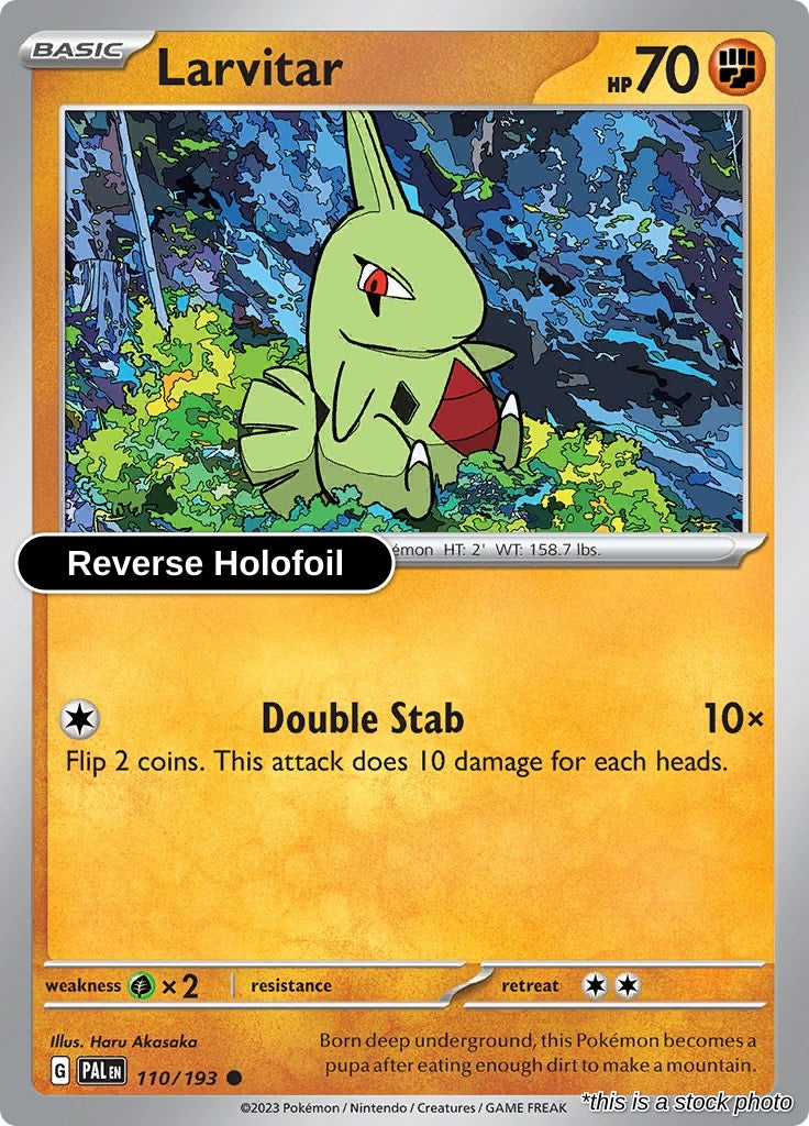 Larvitar - 110/193 - [PAL - SV02: Paldea Evolved] - Reverse Holofoil