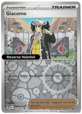 Giacomo - 182/193 - [PAL - SV02: Paldea Evolved] - Reverse Holofoil