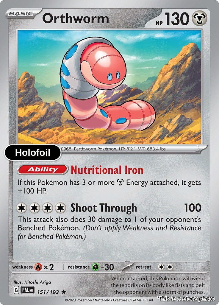 Orthworm - 151/193 - [PAL - SV02: Paldea Evolved] - Holofoil