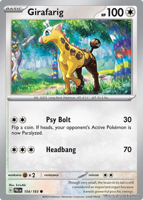 Girafarig - 154/193 - [PAL - SV02: Paldea Evolved]