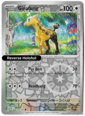 Girafarig - 154/193 - [PAL - SV02: Paldea Evolved] - Reverse Holofoil
