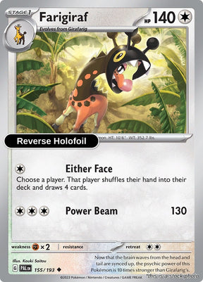 Farigiraf - 155/193 - [PAL - SV02: Paldea Evolved] - Reverse Holofoil