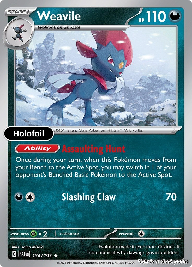Weavile - 134/193 - [PAL - SV02: Paldea Evolved] - Holofoil