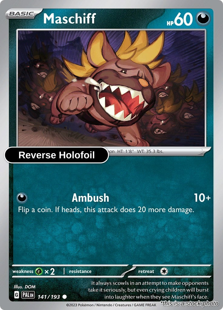 Maschiff - 141/193 - [PAL - SV02: Paldea Evolved] - Reverse Holofoil