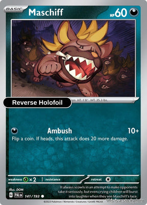 Maschiff - 141/193 - [PAL - SV02: Paldea Evolved] - Reverse Holofoil