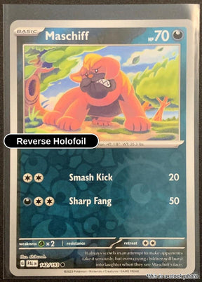 Maschiff - 142/193 - [PAL - SV02: Paldea Evolved] - Reverse Holofoil