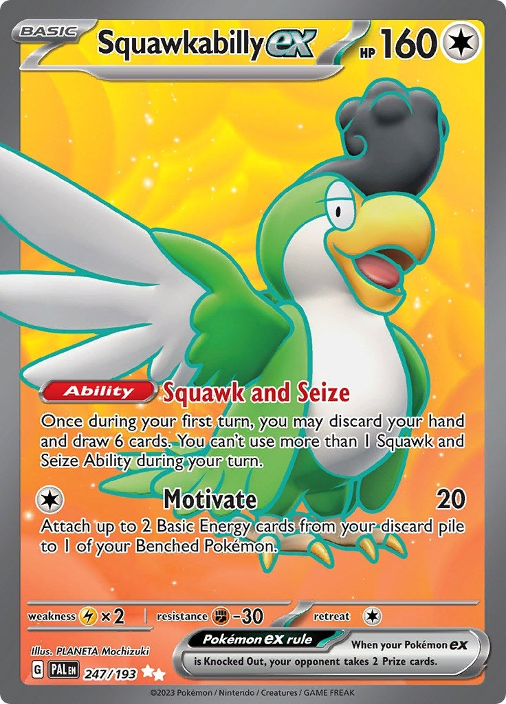 Squawkabilly ex (247/193) [SV02: Paldea Evolved]