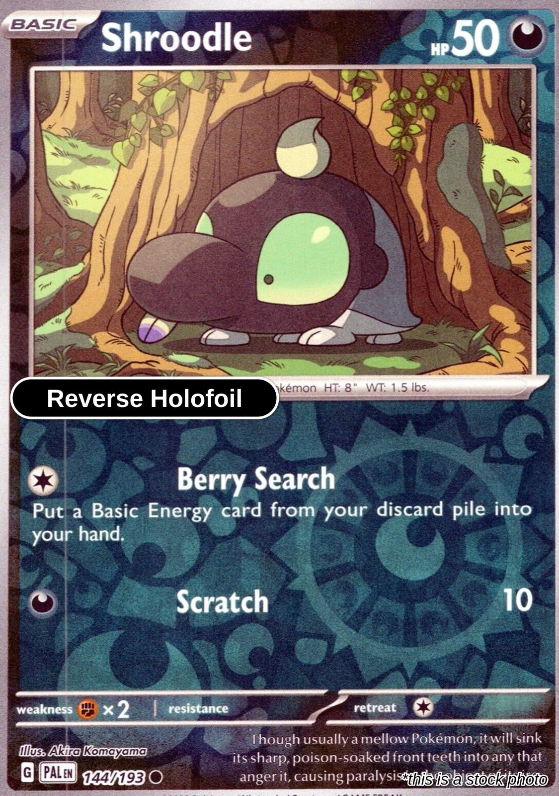 Shroodle - 144/193 - [PAL - SV02: Paldea Evolved] - Reverse Holofoil