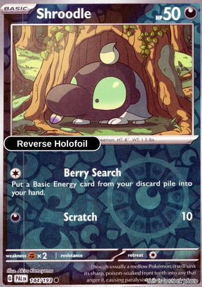 Shroodle - 144/193 - [PAL - SV02: Paldea Evolved] - Reverse Holofoil