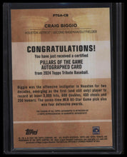 Load image into Gallery viewer, Craig Biggio 2024 Topps Tribute #PTGA-CB Pillars of the Game Autograph /99
