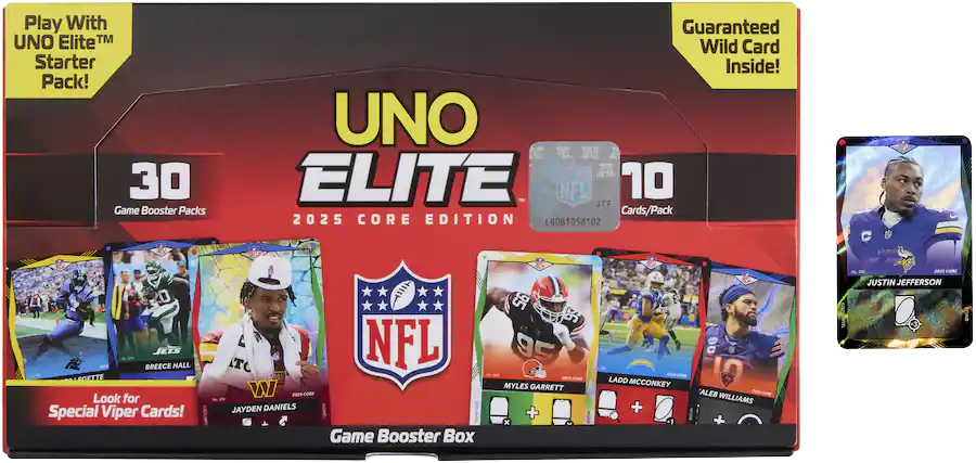 2025 UNO Elite Football Core Edition Booster Box