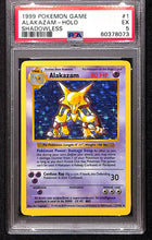 Load image into Gallery viewer, Alakazam Base Set #1 Shadowless Holo PSA 5
