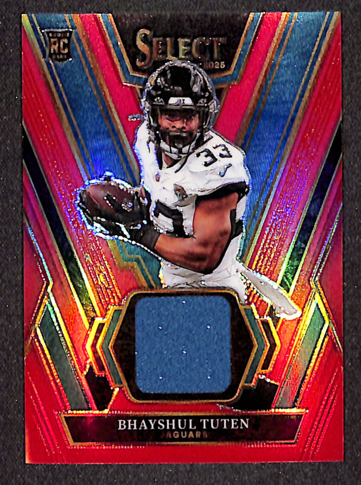 Bhayshul Tuten 2025 Panini Select Rookie Swatches Red #RSW-BTN