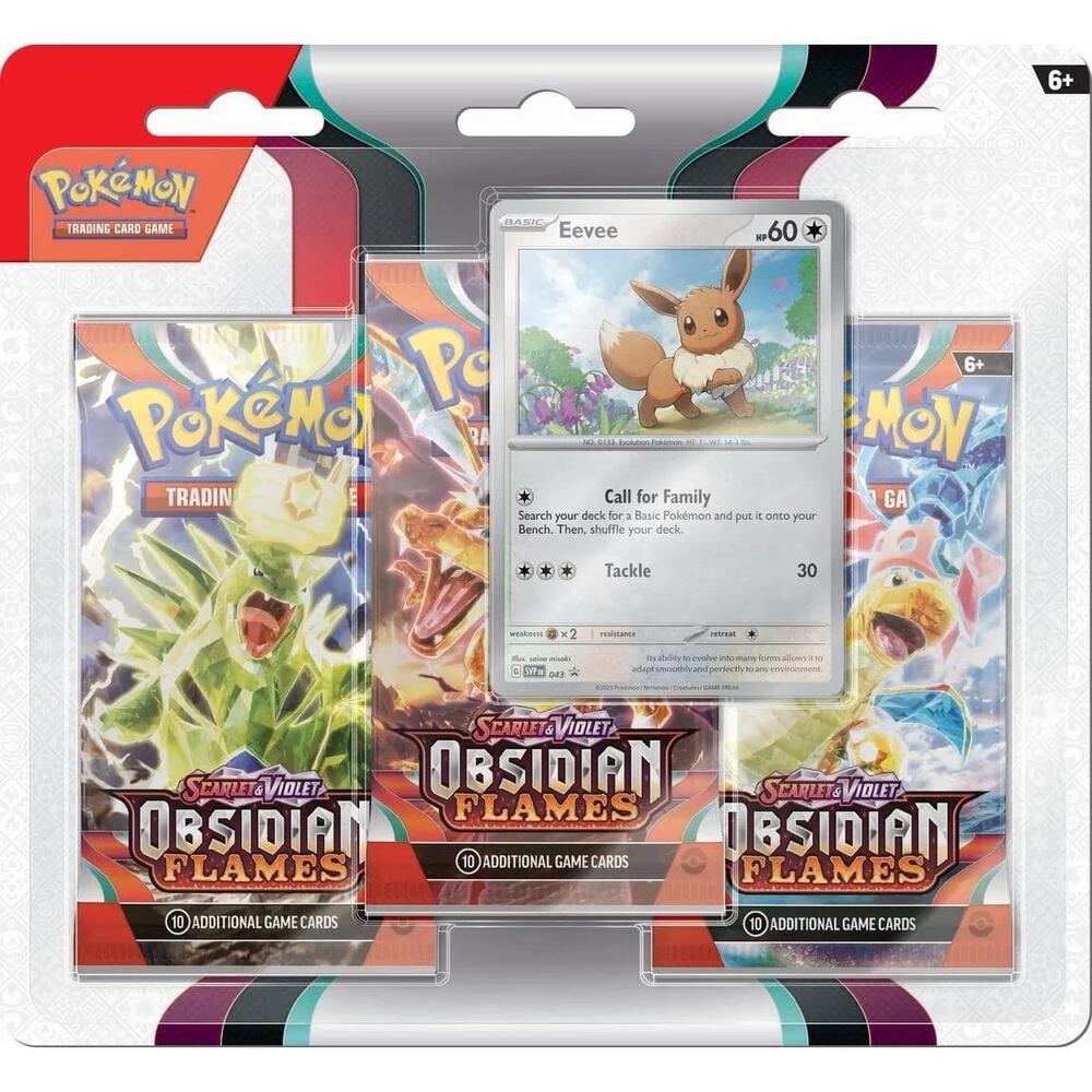 Pokemon TCG: Scarlet & Violet Obsidian Flames 3 Pack Blister (SV03)