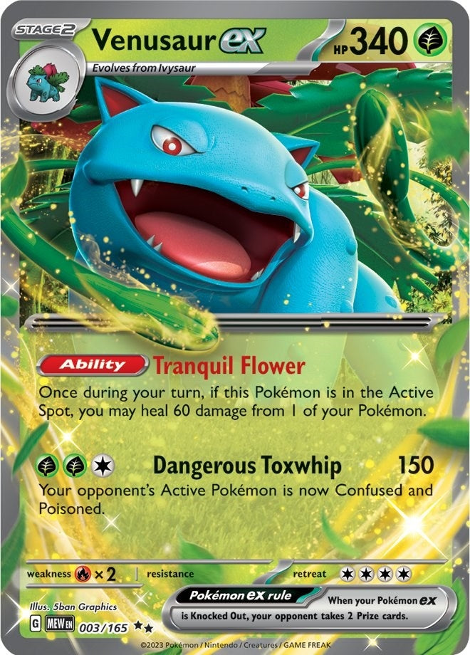 Venusaur ex - 003/165 (003/165) [SV: Scarlet & Violet 151]