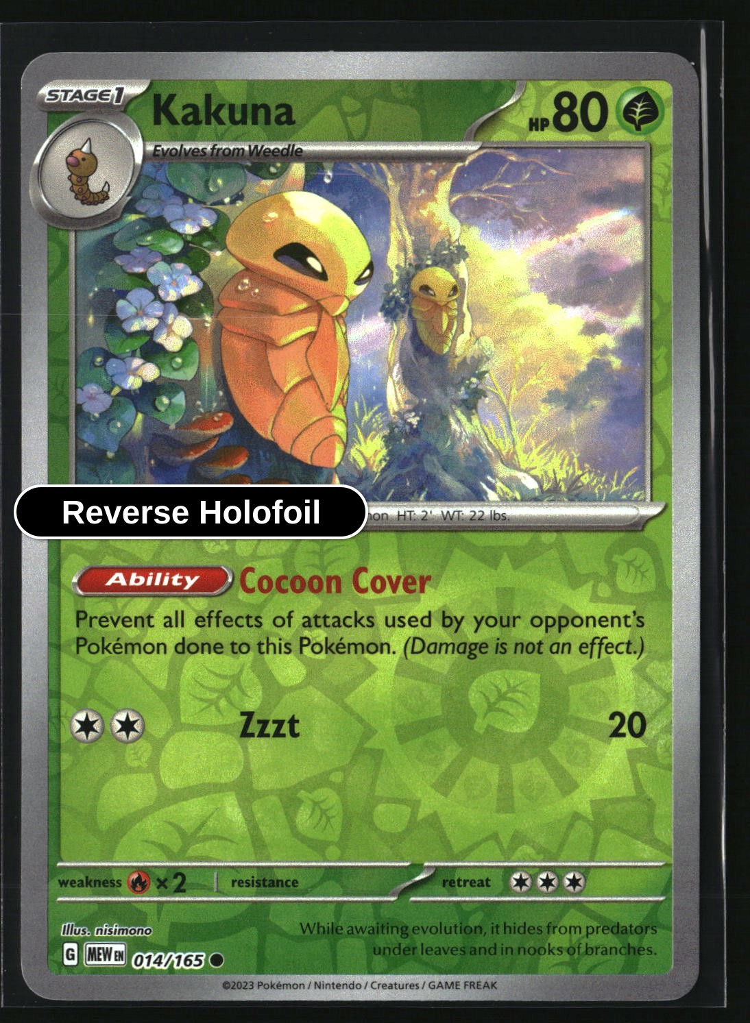 Kakuna - 014/165 - [MEW - SV: Scarlet & Violet 151] - Reverse Holofoil