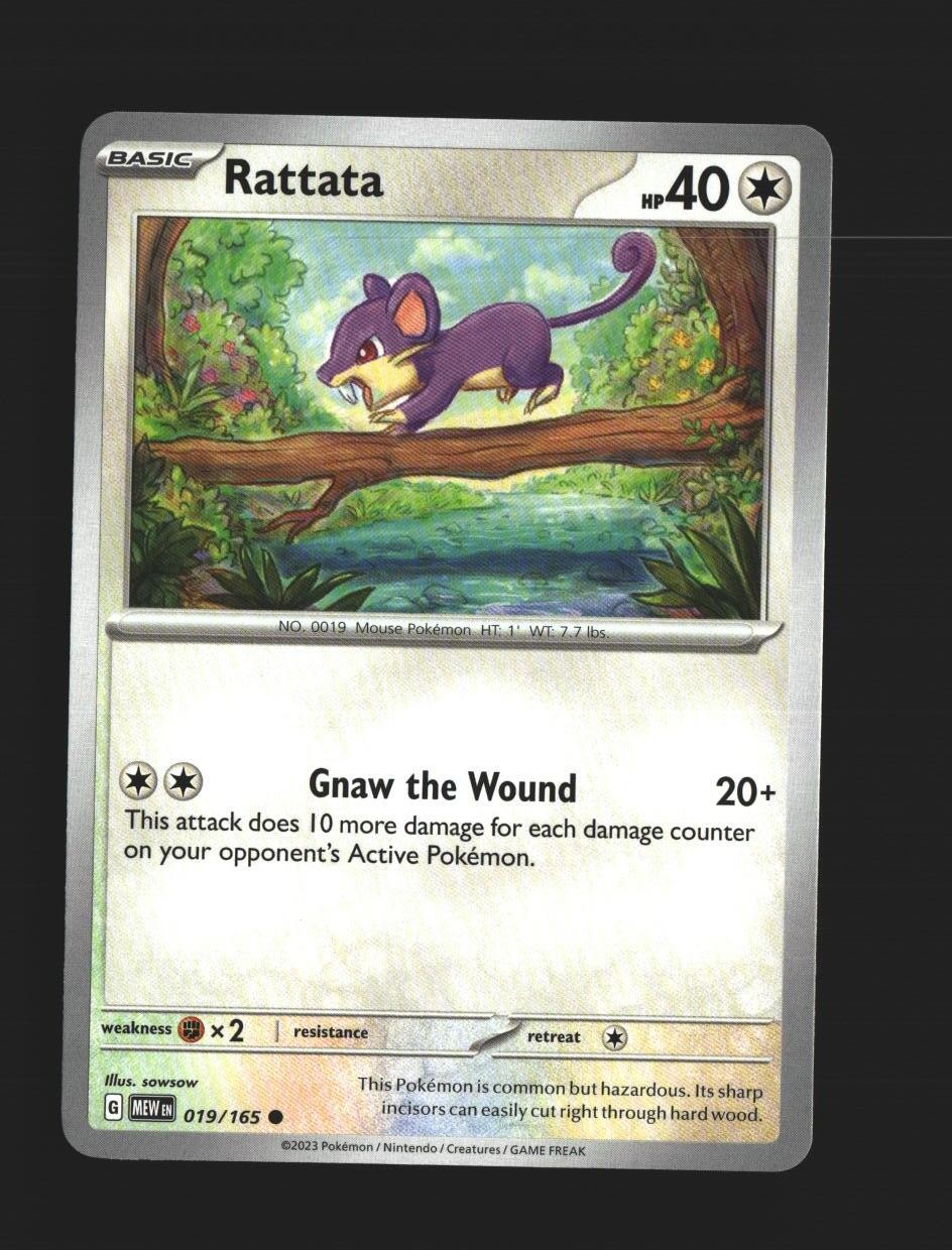 Rattata - 019/165 - [MEW - SV: Scarlet & Violet 151]