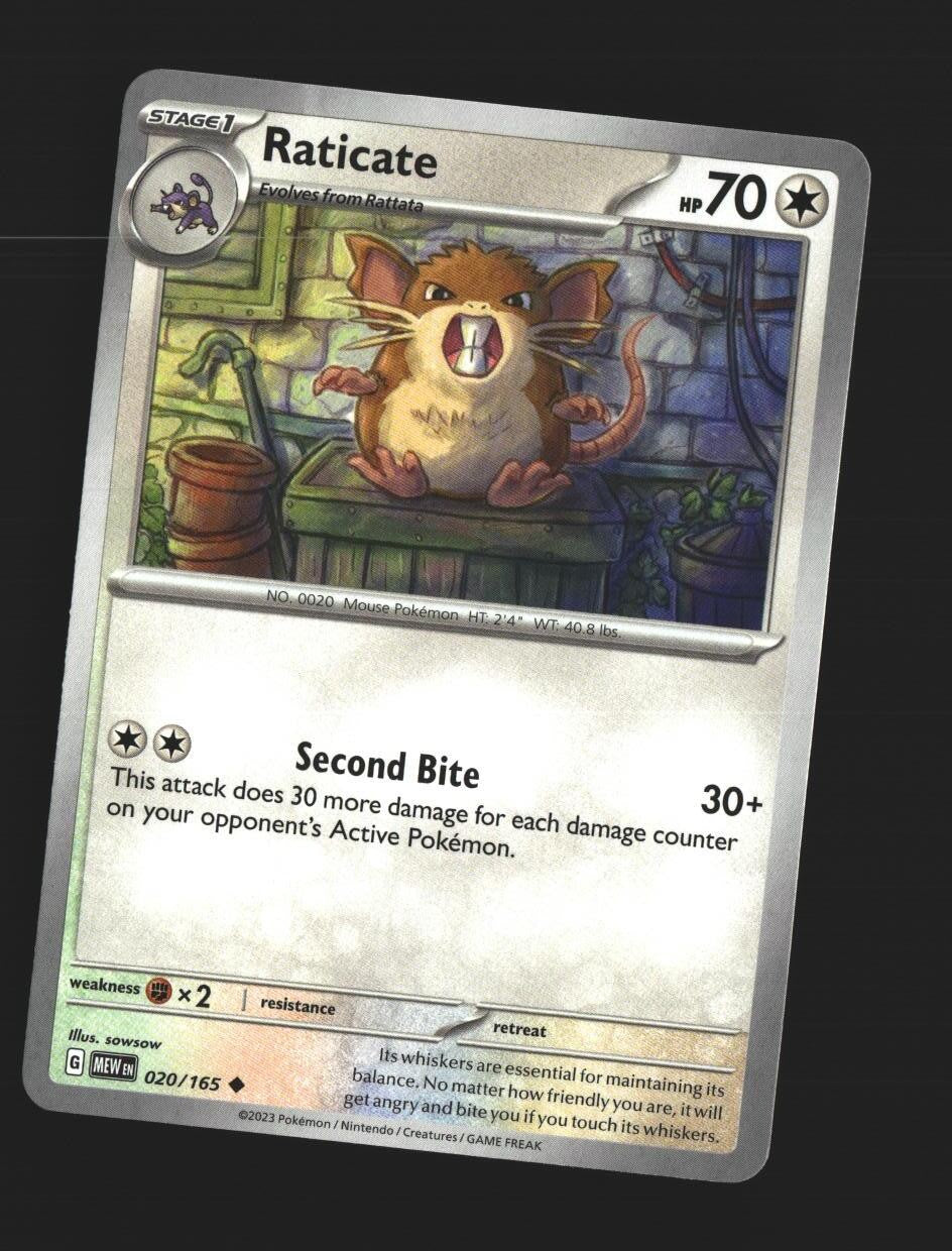 Raticate - 020/165 - [MEW - SV: Scarlet & Violet 151]
