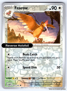Fearow - 022/165 - [MEW - SV: Scarlet & Violet 151] - Reverse Holofoil