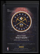 Load image into Gallery viewer, Peyton Watson 2022-23 Panini Court Kings #REM-PWN Rookie Expression Memorabilia

