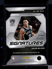 Load image into Gallery viewer, Jalen Wilson 2023-24 Panini Prizm #RSI-WLN Rookie Signatures Prizms Mojo /25
