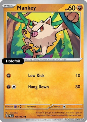 Mankey - 106/193 (Cosmos Holo)