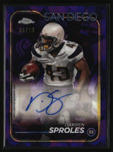 Darren Sproles 2024 Topps Chrome Autographs Purple Sapphire #BA-DSP #/10