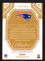 Ty Law 2023 Panini Flawless Greats #G-TLA #/25