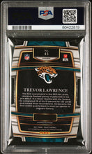Load image into Gallery viewer, Trevor Lawrence 2021 Panini Select #43 Die-Cut Black/Gold Prizm PSA 10
