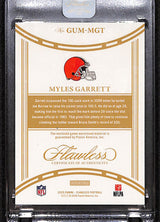 Myles Garrett 2025 Panini Flawless Game-Used Memorabilia Sapphire /15 #GUM-MGT