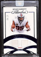 Myles Garrett 2025 Panini Flawless Game-Used Memorabilia Sapphire /15 #GUM-MGT