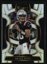 Drake Maye 2025 Panini Select Silver Prizm #80