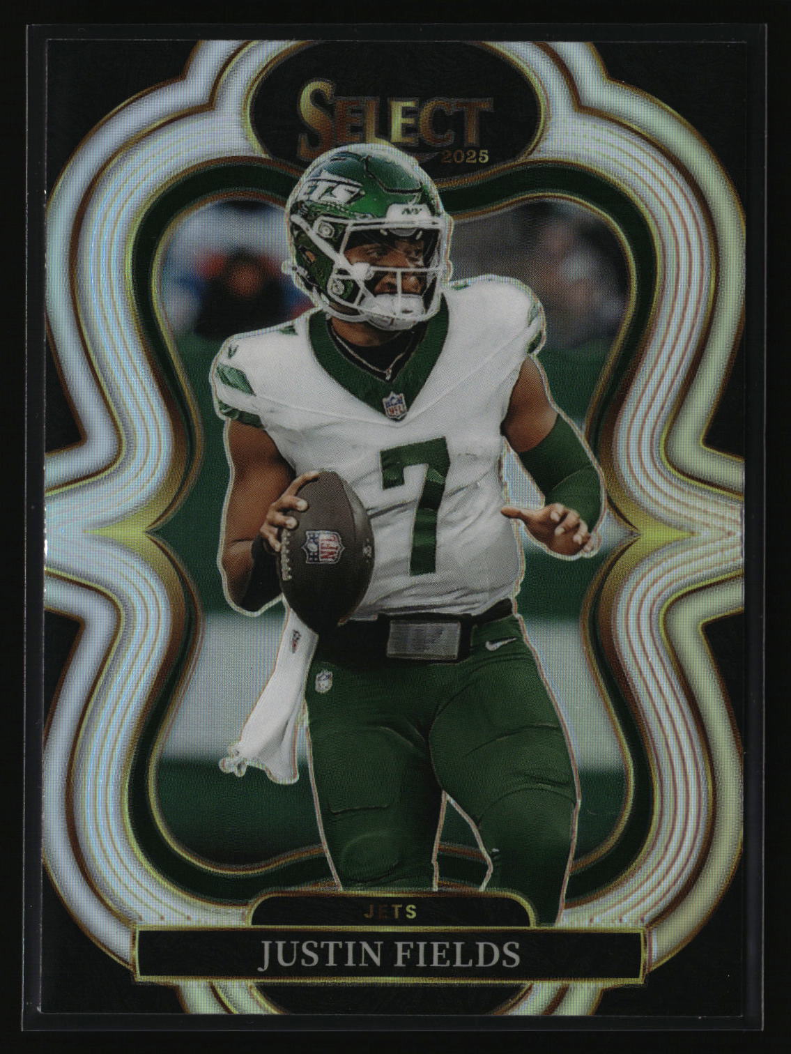 Justin Fields 2025 Panini Select Silver Prizm #375