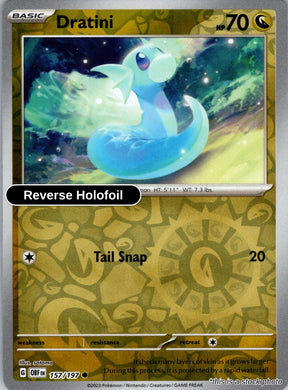 Dratini - 157/197 - [OBF - SV03: Obsidian Flames] - Reverse Holofoil