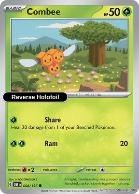 Combee - 008/197 - [OBF - SV03: Obsidian Flames] - Reverse Holofoil