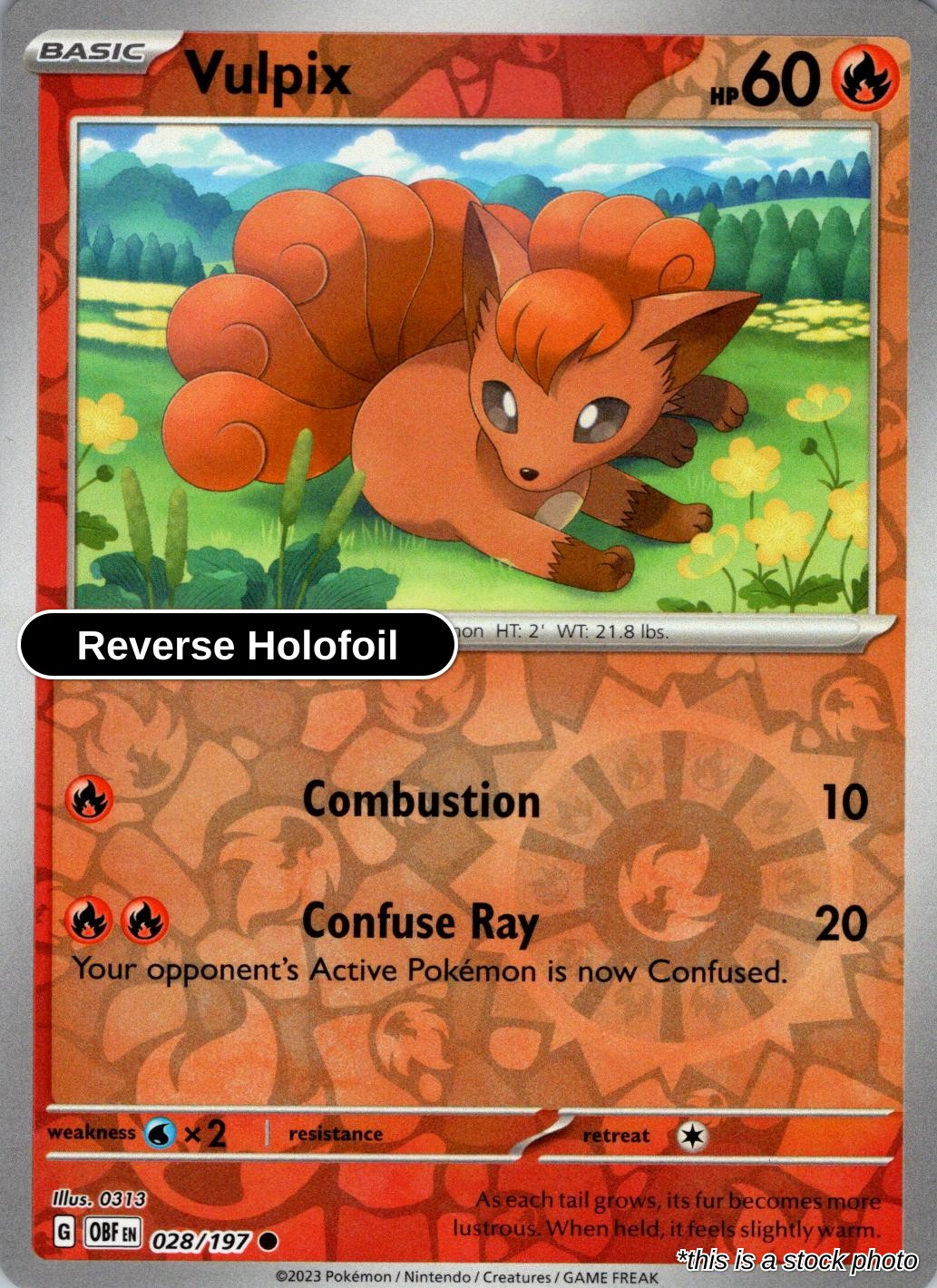 Vulpix - 028/197 - [OBF - SV03: Obsidian Flames] - Reverse Holofoil