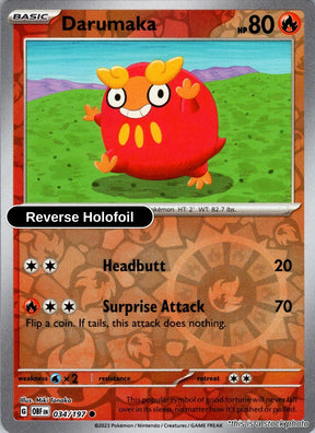 Darumaka - 034/197 - [OBF - SV03: Obsidian Flames] - Reverse Holofoil