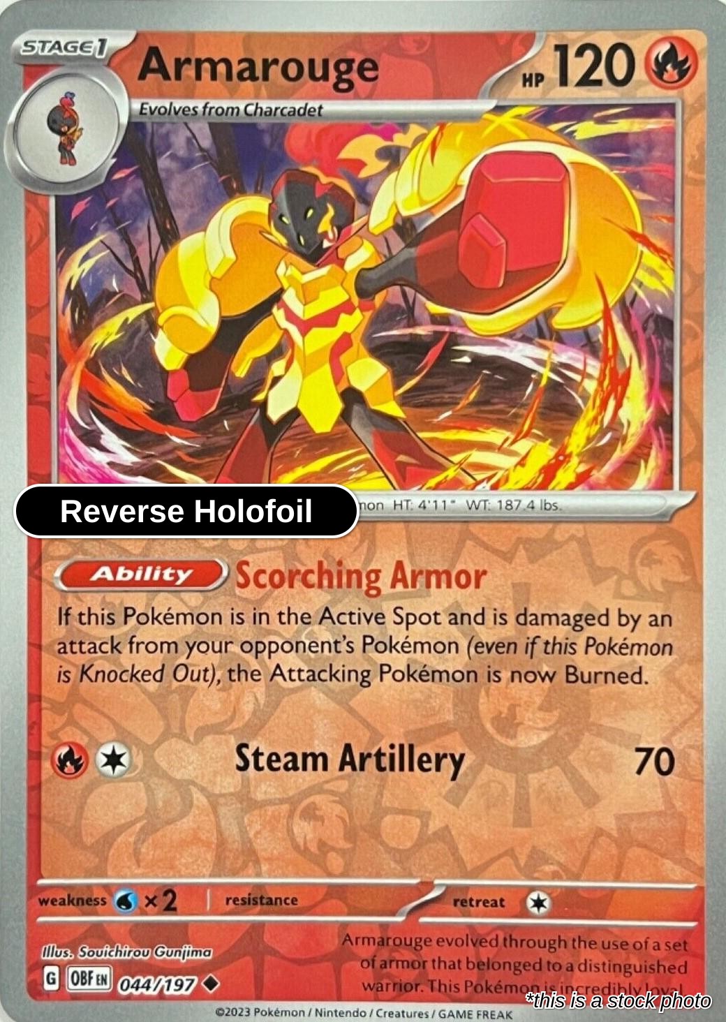 Armarouge - 044/197 - [OBF - SV03: Obsidian Flames] - Reverse Holofoil