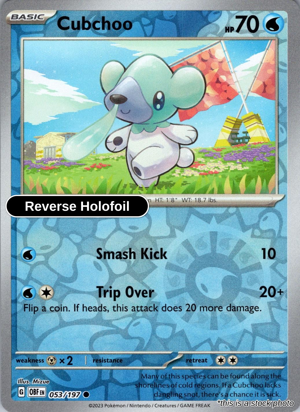 Cubchoo - 053/197 - [OBF - SV03: Obsidian Flames] - Reverse Holofoil