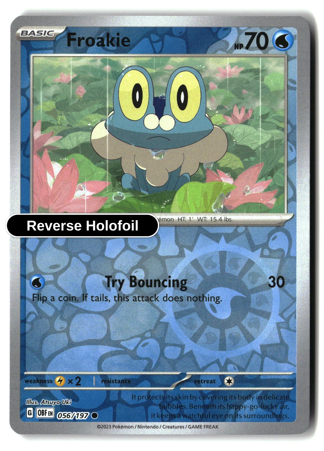 Froakie - 056/197 - [OBF - SV03: Obsidian Flames] - Reverse Holofoil