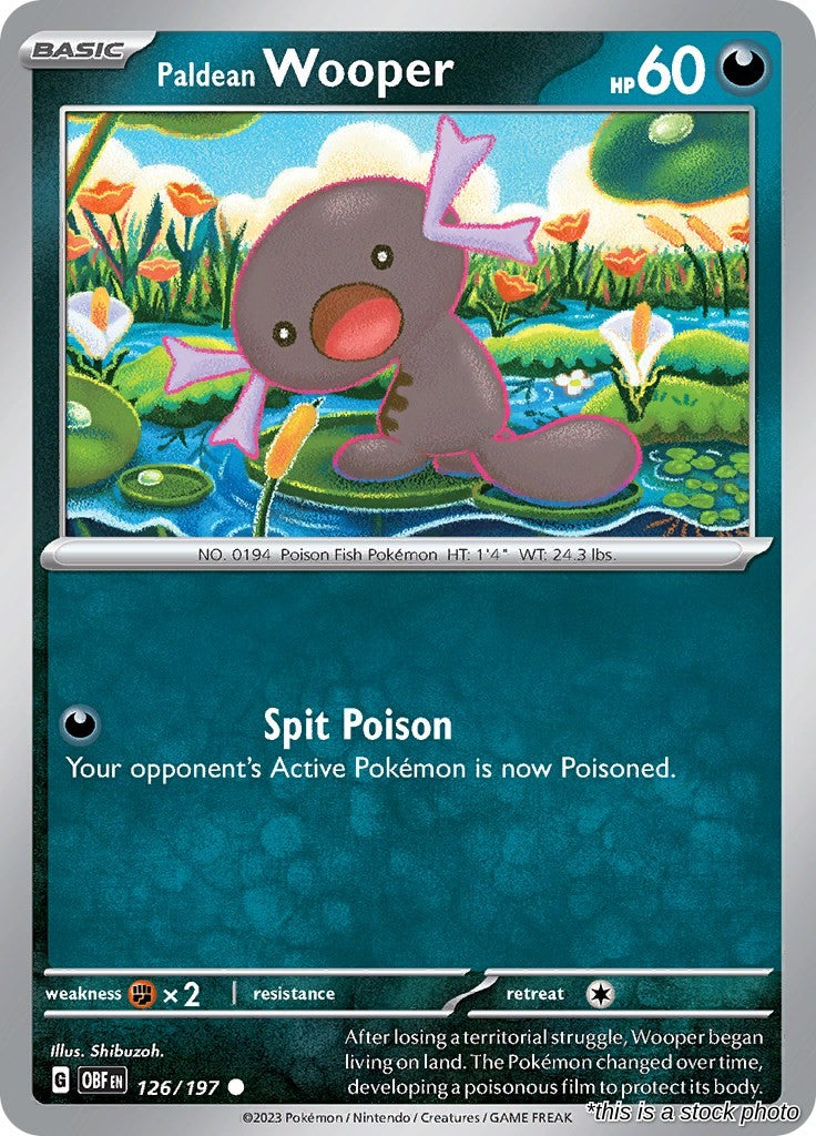 Paldean Wooper - 126/197 - [OBF - SV03: Obsidian Flames]