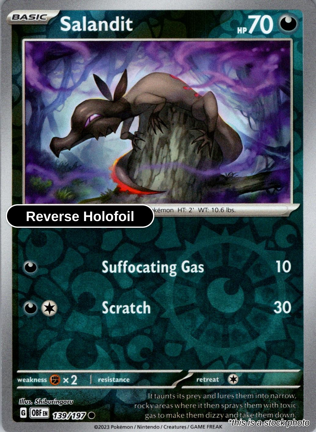 Salandit - 139/197 - [OBF - SV03: Obsidian Flames] - Reverse Holofoil