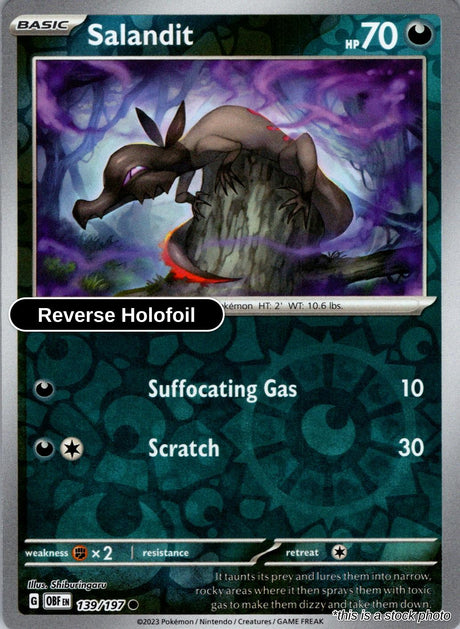 Salandit - 139/197 - [OBF - SV03: Obsidian Flames] - Reverse Holofoil